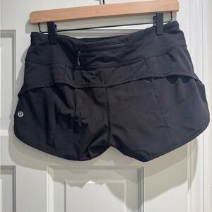 lululemon athletica Women's Classic Black Athletic Shorts